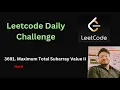 Maximum Total Subarray Value II Leetcode - 3691
