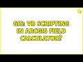GIS VB scripting in ArcGIS Field Calculator