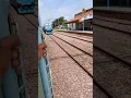 Download Lagu High speed train crossing passenger train at station | High Speed Rail Corridor | Railway New Video