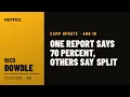 Rico Dowdle Camp Update August 16 One Report Says 70 Percent Others Say Split