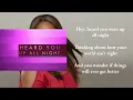 Mandisa stronger Official Lyric Video