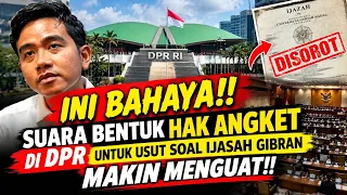 GEMPARKAN DPR!! Hak Angket Usut Isu Ijazah Gibran Makin Menguat, Ada Apa Sebenarnya?