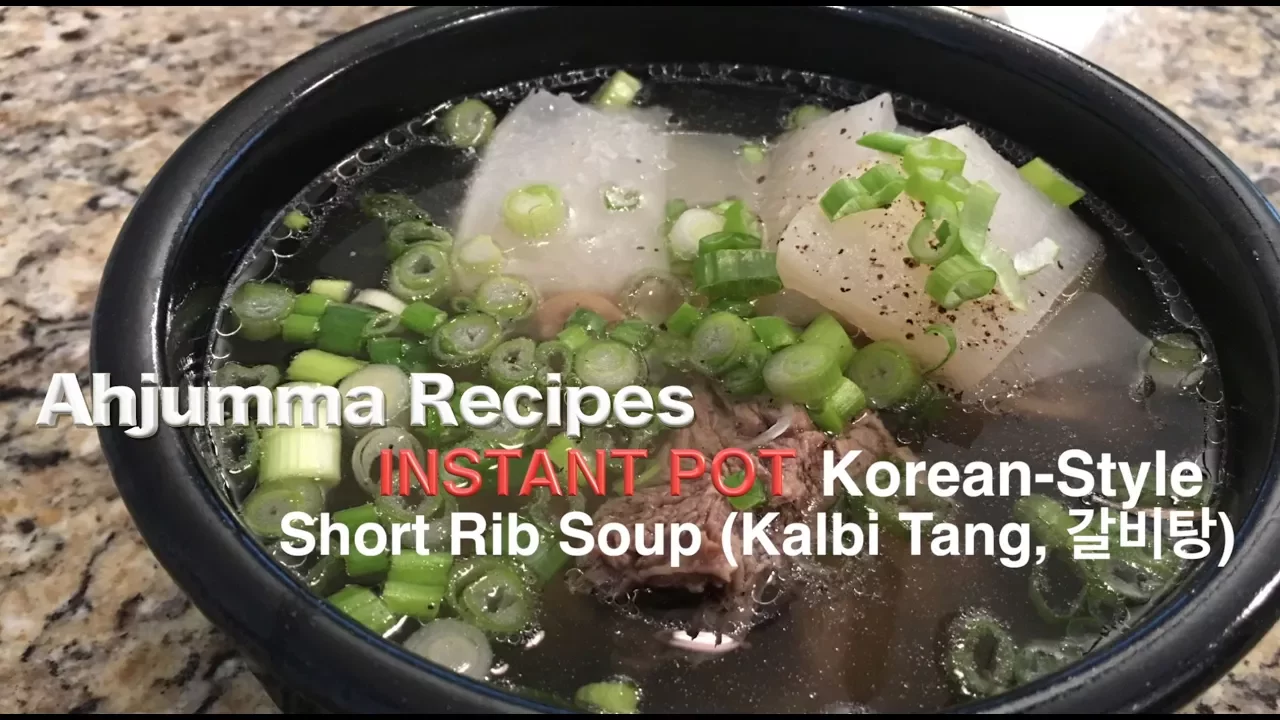 Instant Pot - Korean Style Short Rib Soup (Kalbi Tang, )