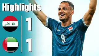 ملخص مباراة العراق والامارات 1 1 اهداف مباراة العراق والامارات اهداف العراق اليوم 