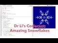 Drawing Amazing Snowflakes in Python