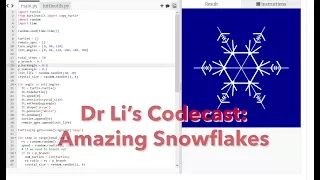 Drawing Amazing Snowflakes in Python