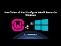 How to download install Wampp in windows Setup Tutorial