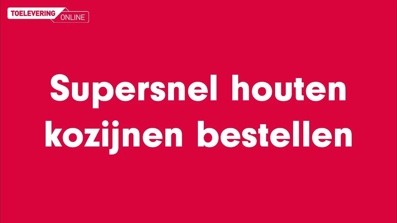 Toelevering Online — Toelevering Online - Houten Kozijnen (YouTube video ad)