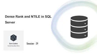 Understanding Dense Rank and NTILE SQL Server