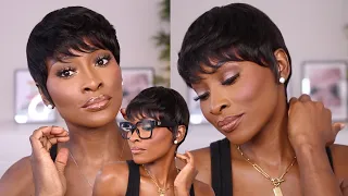 EFFORTLESS THROW ON AND GO PIXIE WIG UNDER $90!!! | LUVME HAIR