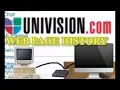 Univision com Web Page History