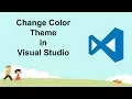 Change color theme in visual studio 2017 visual studio tips and tricks