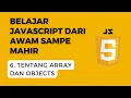 Belajar Javascript Dari Nol Array dan Objects