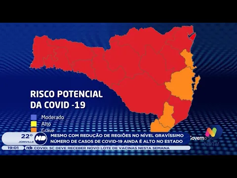 Mesmo com redução de regiões no nível gravíssimo, número de casos de Covid-19 ainda é alto