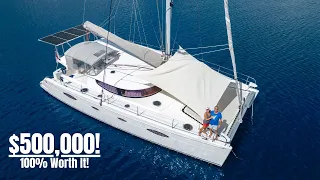 Ultimate Comfort + World Sailing 48′ Catamaran (FULL Inside & Outside Tour)
