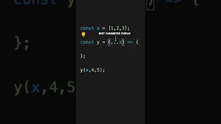 JavaScript ES6 The difference between the spread syntax and the rest parameter syntax