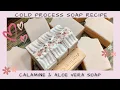 Recipe - How to Make CALAMINE Aloe Vera Cold Process Soap Ellen Ruth Soap