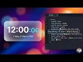 ASMR Coding a Minimalist Glassmorphism Clock HTML CSS JS No Talking