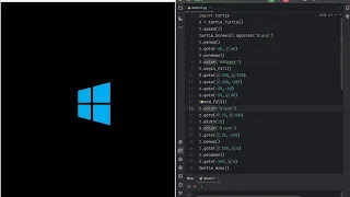 WINDOW WONDER Draw the Iconic Windows Logo with Python Turtle Graphics Tutorial