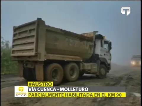 Crisis vial en el austro del país por las lluvias