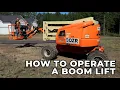 How to Operate a Boom Lift