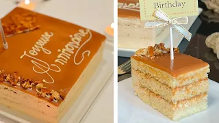 طورطة عيد الميلاد ولا في الأحلام سهلة و رائعة عمرك اتشريها مزال Gateau Caramel Inratable 