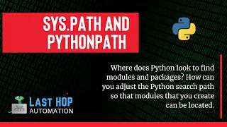 PYTHON sys path and PYTHONPATH
