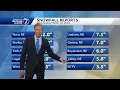 Hefty snow totals around Omaha Wednesday