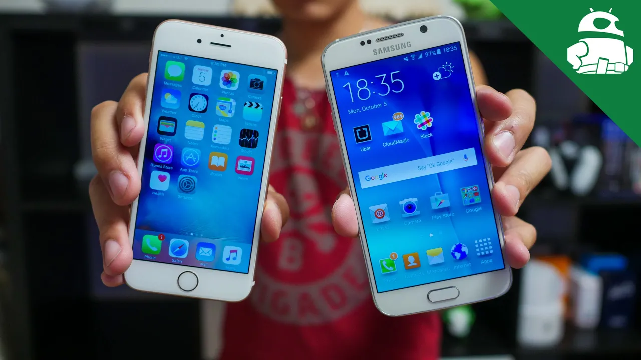 iPhone 6s vs Samsung Galaxy S6 Speed Test. 