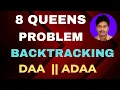 8 Queens Problem N Queens Problem 8 Queens Problem using Backtracking 8 Queen problem DAA