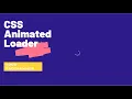 Animated CSS Loader 2021 Ring Loader HTML CSS Tutorials for Beginners