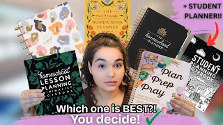 Comparing 5 Homeschool Planners Student Planner Bonus School Nest Happy Planner MORE