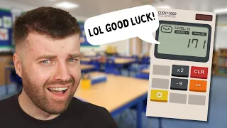They Made A CALCULATOR Into A GAME Teacher Plays