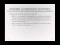 Multiple Comparison Summary Module 2 3 9