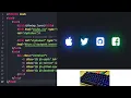 ASMR Programming - HTML CSS Glowing Icon Animation