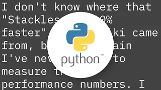 What are the drawbacks of Stackless Python