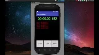 Android Tutorial - Chronometer Application