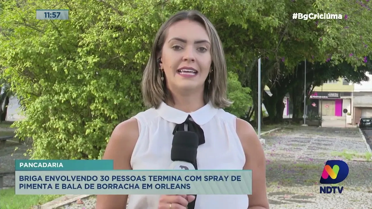 Briga envolvendo 30 pessoas termina com spray de pimenta e bala de borracha em Orleans