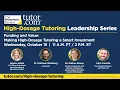 Tutor com Funding and Value Making High-Dosage Tutoring a Smart Investment