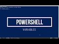 12 Powershell Basics in Telugu - Variables