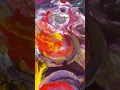 Download Lagu Artist is painting an abstract on the floor using bright colored enamel paints!