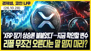 ‘XRP 장기 상승론 다시 불붙었다’ 리플 무조건 오른다는 말 믿지 마라?…지금 확인할 변수