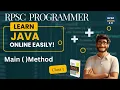 Main method in java complete explanation RPSC PROGRAMMER RPSC JUNCTION 2 0 CLASS 5