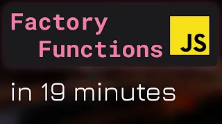 Factory Functions in JavaScript - JavaScript Objects Tutorial Hindi
