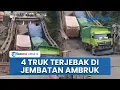 Download Lagu Penampakan Jembatan Muara Lawai Lahat Sumsel yang Ambruk, 4 Truk Batubara Terjebak di Tengah