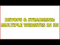 DevOps SysAdmins Multiple websites in IIS