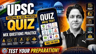 UPSC Principal & Vice Principal 2026 – Live Quiz Practice #UPSCPrincipal #UPSCVicePrincipal