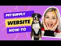 How to Make a Simple One Page Pet Supply Store Website - EASY