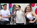 AMAZING MOMENT.. WATCH WHEN ORIGINAL ARTIST APPEARS - Glimpse Of Us - Joji | Allie Sherlock cover