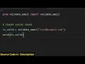Python Script to Validate Check Email Using validate - email Library in Terminal